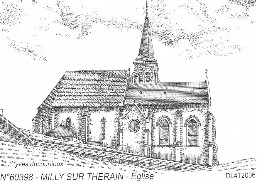N 60398 - MILLY SUR THERAIN - glise